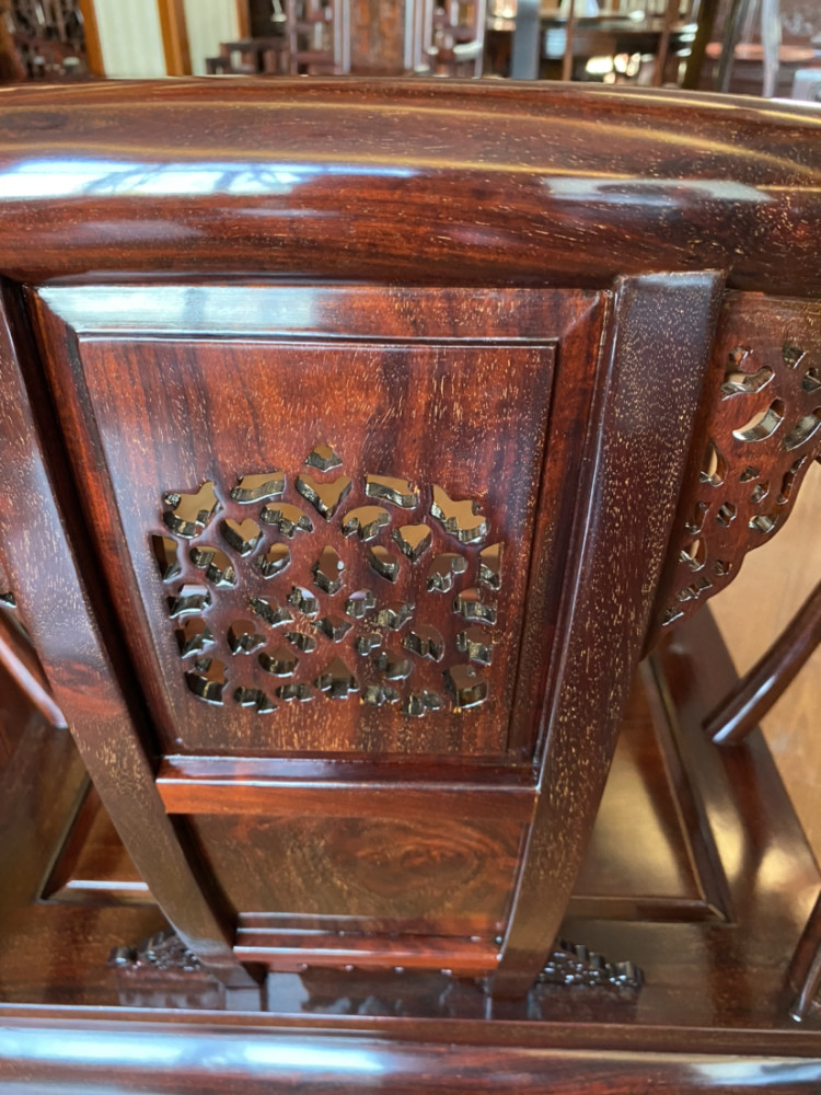 生漆工艺血檀皇宫椅