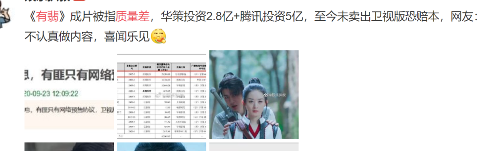 有翡|神反转！《有翡》还未官宣就被黑，播出平台公布后大快人心