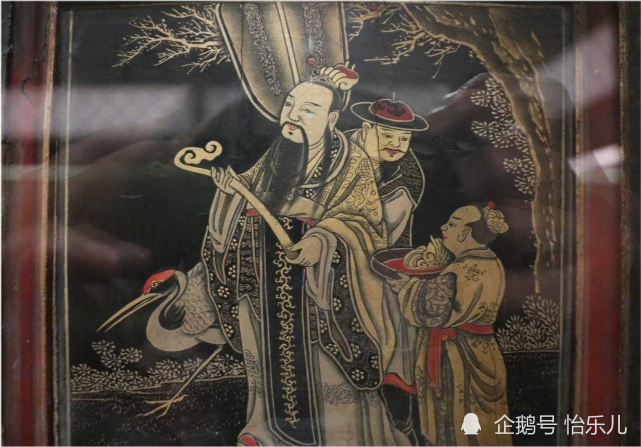 漆画|最气派的生日礼物：清乾隆描金漆画《郭子仪庆寿》寿屏