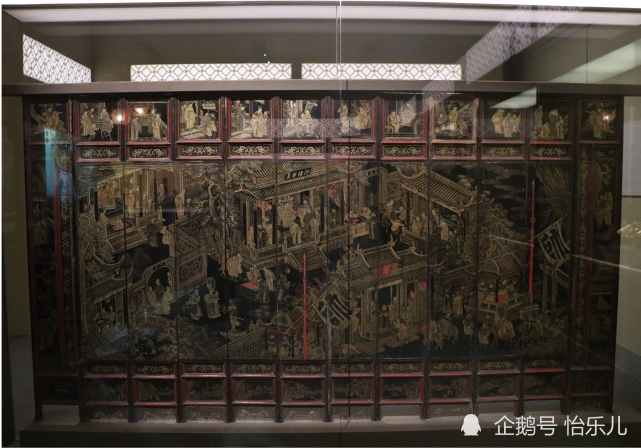 漆画|最气派的生日礼物：清乾隆描金漆画《郭子仪庆寿》寿屏