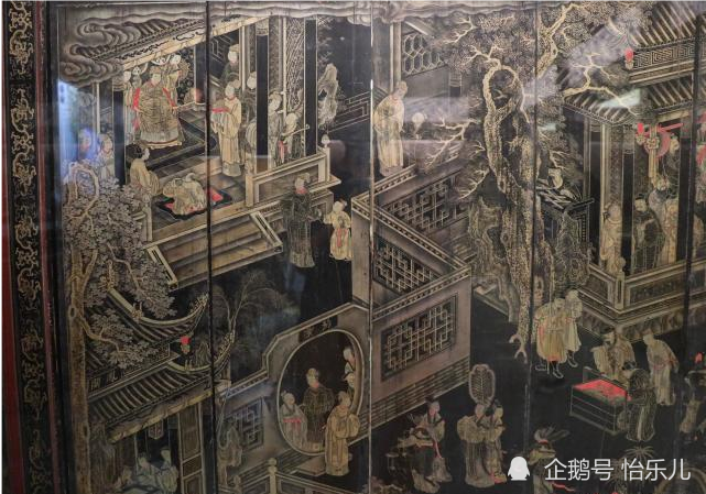 漆画|最气派的生日礼物：清乾隆描金漆画《郭子仪庆寿》寿屏