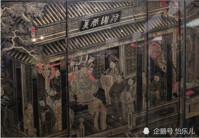 漆画|最气派的生日礼物：清乾隆描金漆画《郭子仪庆寿》寿屏