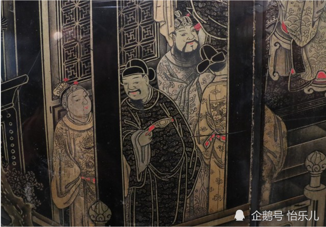 漆画|最气派的生日礼物：清乾隆描金漆画《郭子仪庆寿》寿屏