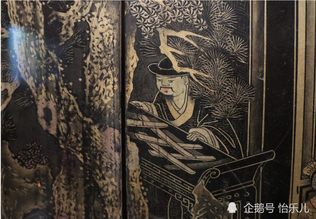 漆画|最气派的生日礼物：清乾隆描金漆画《郭子仪庆寿》寿屏