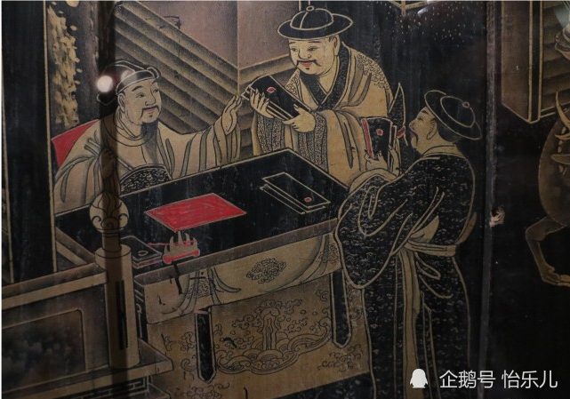 漆画|最气派的生日礼物：清乾隆描金漆画《郭子仪庆寿》寿屏