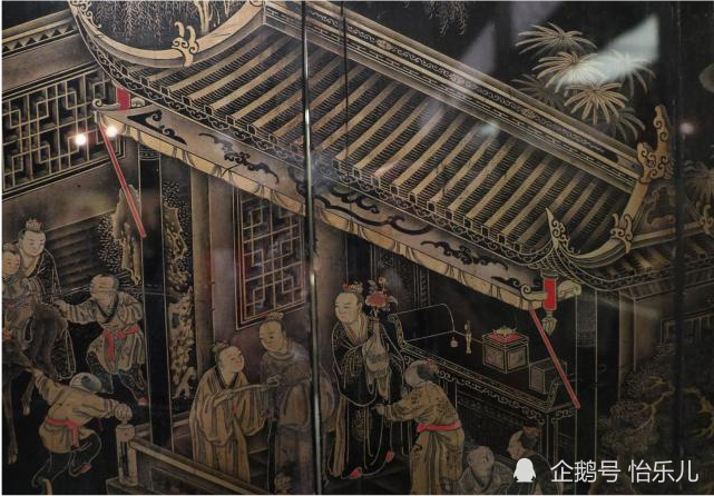 漆画|最气派的生日礼物：清乾隆描金漆画《郭子仪庆寿》寿屏