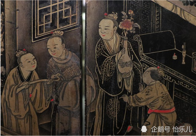 漆画|最气派的生日礼物：清乾隆描金漆画《郭子仪庆寿》寿屏