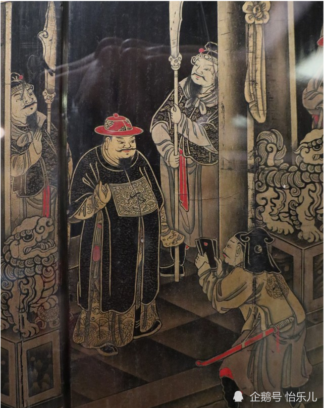 漆画|最气派的生日礼物：清乾隆描金漆画《郭子仪庆寿》寿屏