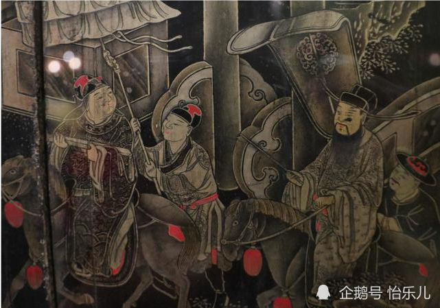 漆画|最气派的生日礼物：清乾隆描金漆画《郭子仪庆寿》寿屏