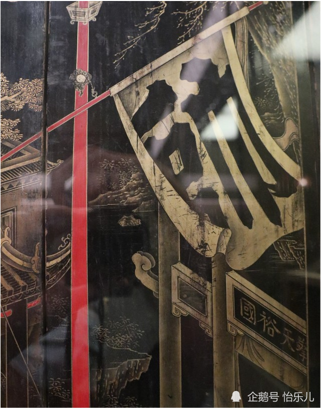 漆画|最气派的生日礼物：清乾隆描金漆画《郭子仪庆寿》寿屏