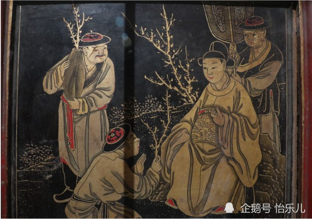 漆画|最气派的生日礼物：清乾隆描金漆画《郭子仪庆寿》寿屏