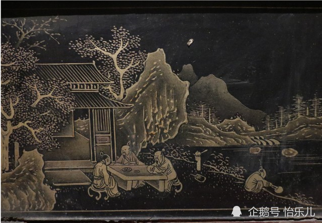 漆画|最气派的生日礼物：清乾隆描金漆画《郭子仪庆寿》寿屏