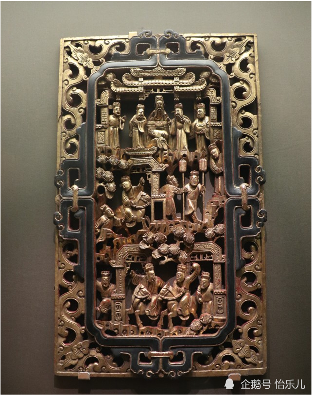 漆画|最气派的生日礼物：清乾隆描金漆画《郭子仪庆寿》寿屏