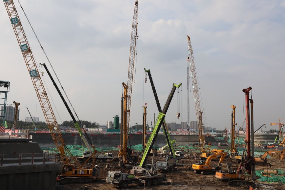 北京城市副中心站|百日冲刺！城市副中心三大建筑明年春节前主体结构封顶