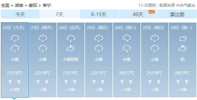 冷空气来袭!常宁天气将入冬