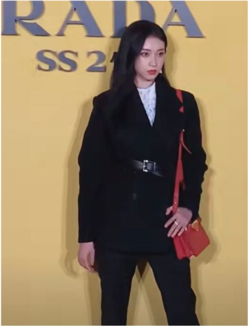 郑爽|郑爽现身Prada大秀，复古连衣裙艳压众女星，生图惊艳一洗颓势