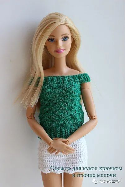 芭比娃娃|孩子玩旧了的芭比娃娃，用零线钩了几件华丽的裙子改造，竟大受欢迎！