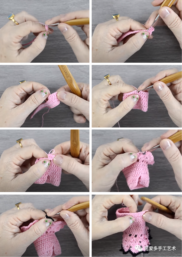 芭比娃娃|孩子玩旧了的芭比娃娃，用零线钩了几件华丽的裙子改造，竟大受欢迎！