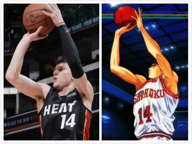 nba赛场惊现真人版三井寿不但投篮姿势一样连球衣号码都相同