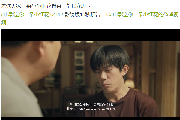 電影《送你一朵小紅花》發預告,易烊千璽演技獲贊,頂流不是白叫的