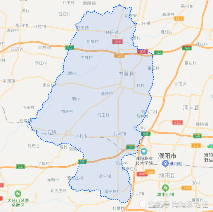 内黄县乡镇地图图片