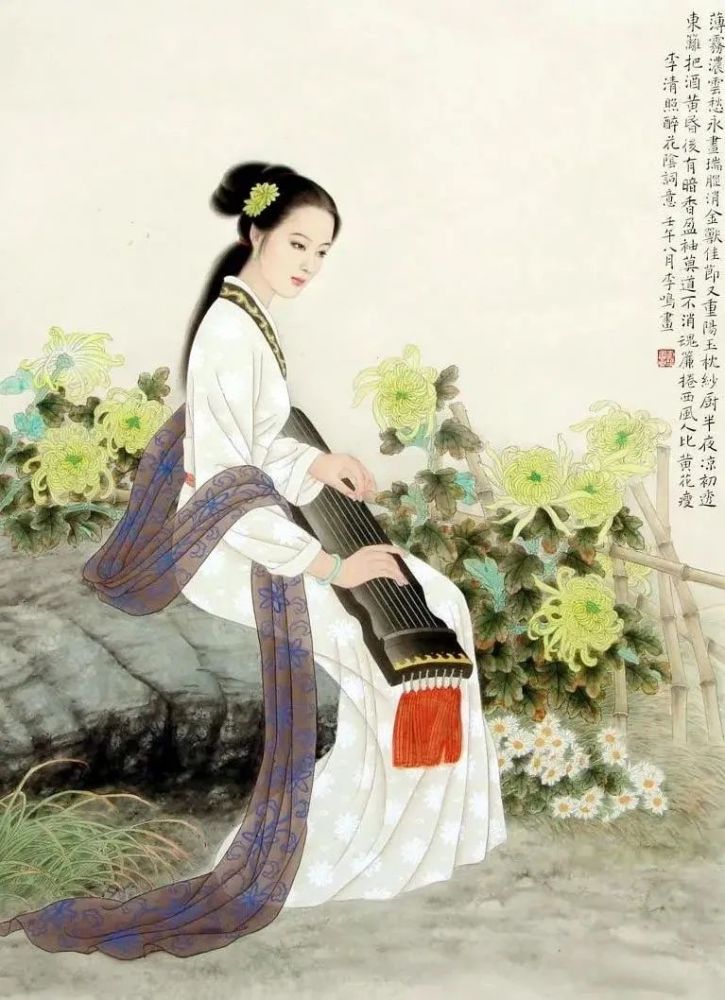 李清照非常喜爱梅花,她早年时曾写道: 共赏金尊沈绿蚁,莫辞醉,此花不