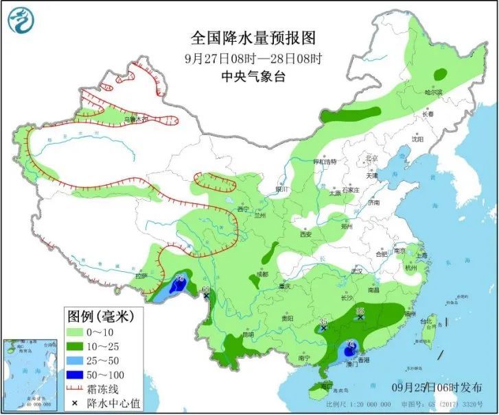 降温|周末南方降雨“接力”，北方冷空气影响降雨降温！