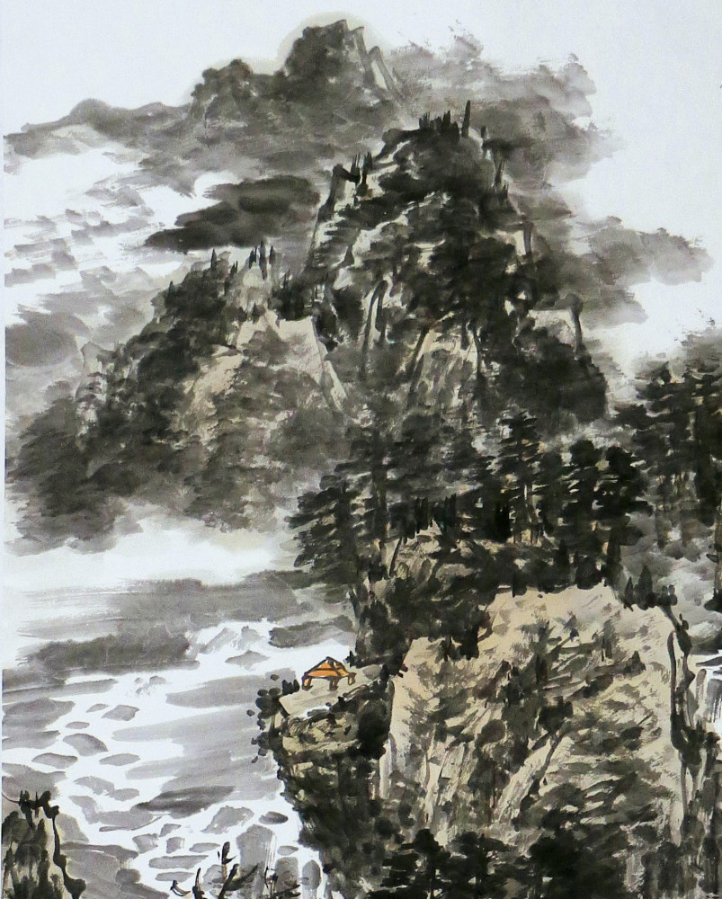 中国美术家协会|走进张佩画作《雨洗梵山净》的世界，赏一份雨后清新幽丽的景色