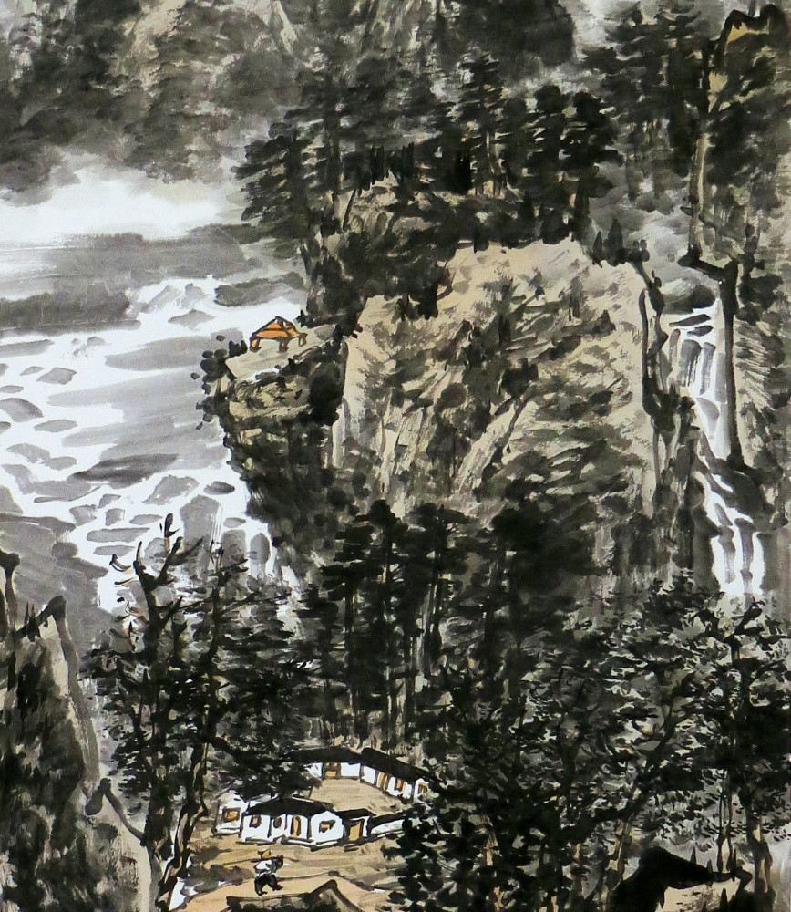 中国美术家协会|走进张佩画作《雨洗梵山净》的世界，赏一份雨后清新幽丽的景色