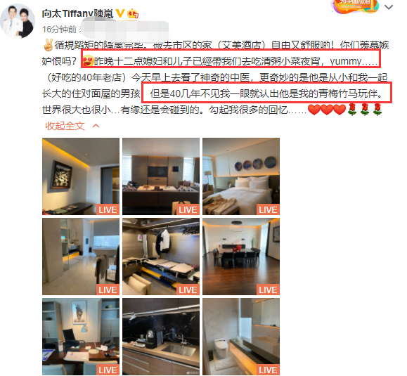 向太|向太隔离结束搬去酒店，郭碧婷挺孕肚凌晨接婆婆吃夜宵，婆媳有爱