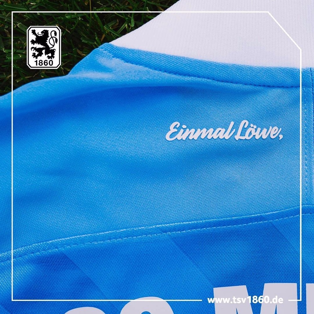 慕尼黑1860发布2020/21赛季主场球衣