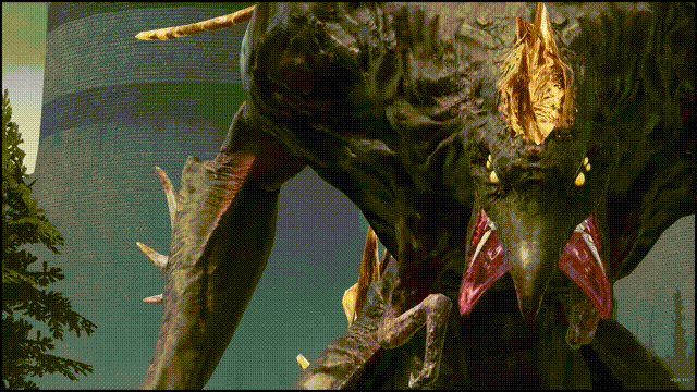 【过场动画】 变异者母体出现在厂房楼顶, 呼唤