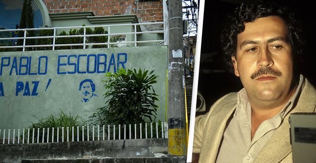 哥伦比亚毒品领袖帕勃罗·埃斯科巴尔(pablo escobar)在1993年的一次