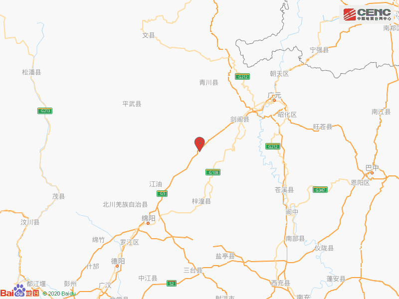 四川绵阳|绵阳市江油市发生3.2级地震