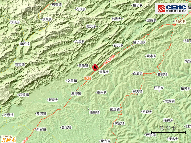 四川绵阳|绵阳市江油市发生3.2级地震