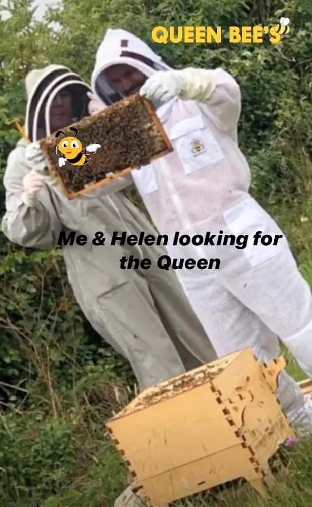 贝克汉姆|贝克汉姆不踢球改养蜜蜂！全家穿防蜂服像太空人，小七比耶笑容甜