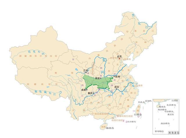 大秦岭位置图 (西安地图出版社 供图)