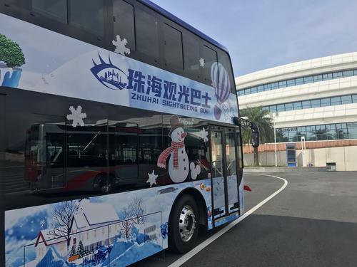 围观珠海双层观光巴士今日运营