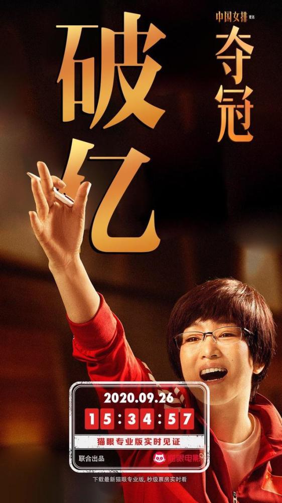 郎平|《夺冠》上映不到1天票房破亿，猫眼电影评分9.2，巩俐神似郎平
