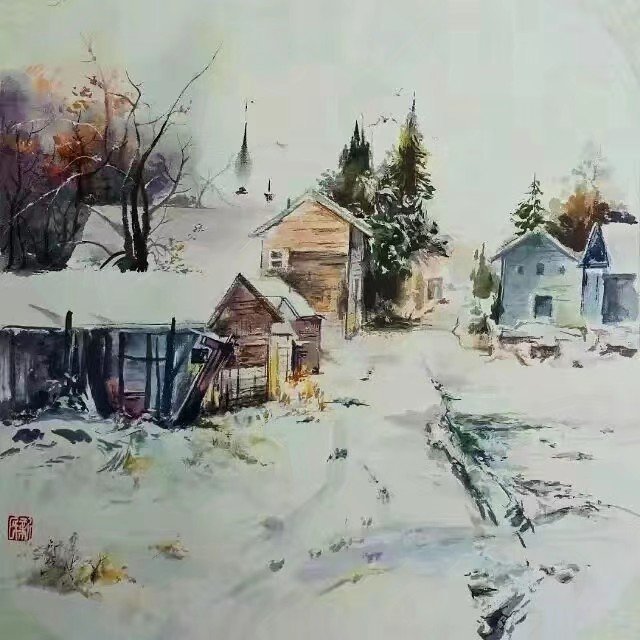 王新民|金牌艺术家庆祝国庆作品联展：王新民油画国画作品欣赏