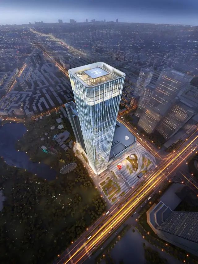 是长春市在建第一高楼,总投资近60亿元,高度290米,建筑面积55万平方米