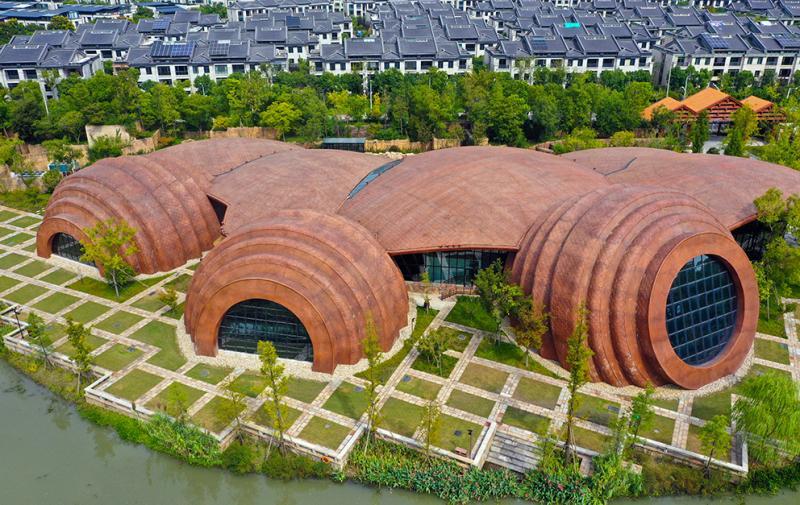 三个瓦罐五片碎陶上海松江广富林考古遗址展示馆对外开放