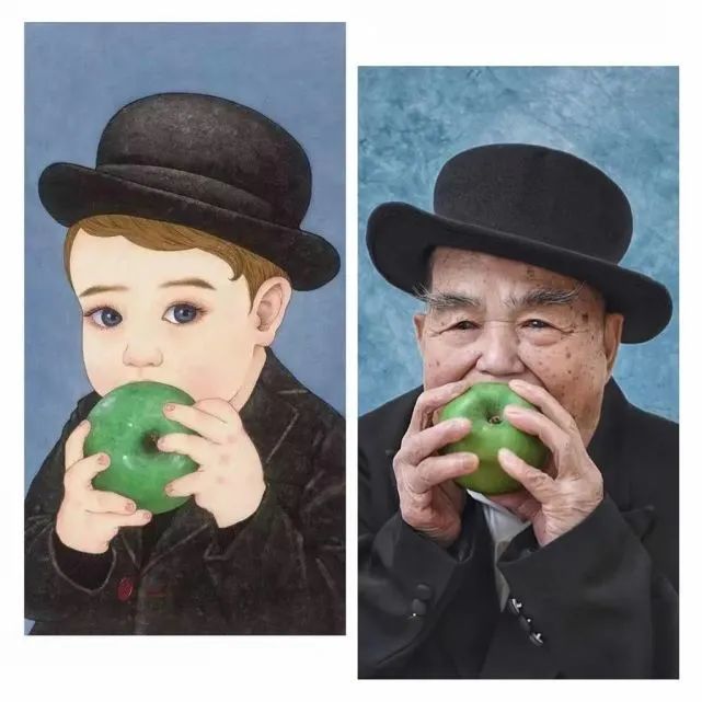 惟妙惟肖模仿出小男孩的可爱倾情演绎《吃苹果的玛格丽特》80多岁的