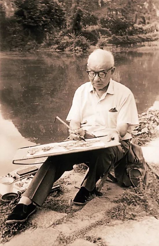 李可染罕见写生作品_腾讯新闻