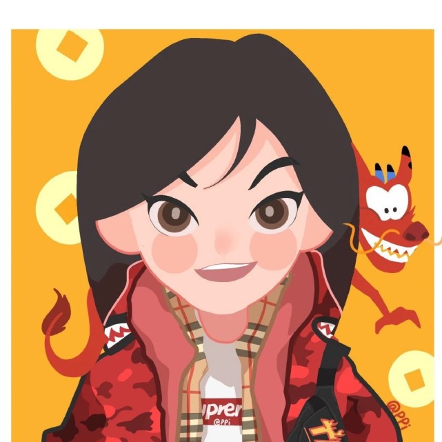 画师笔下的潮版迪士尼公主茉莉玩自拍爱丽丝和爱丽儿是吃货