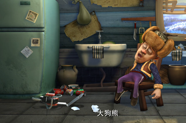 熊出没熊大熊二晚上睡觉的时候光头强为什么不出去砍树呢