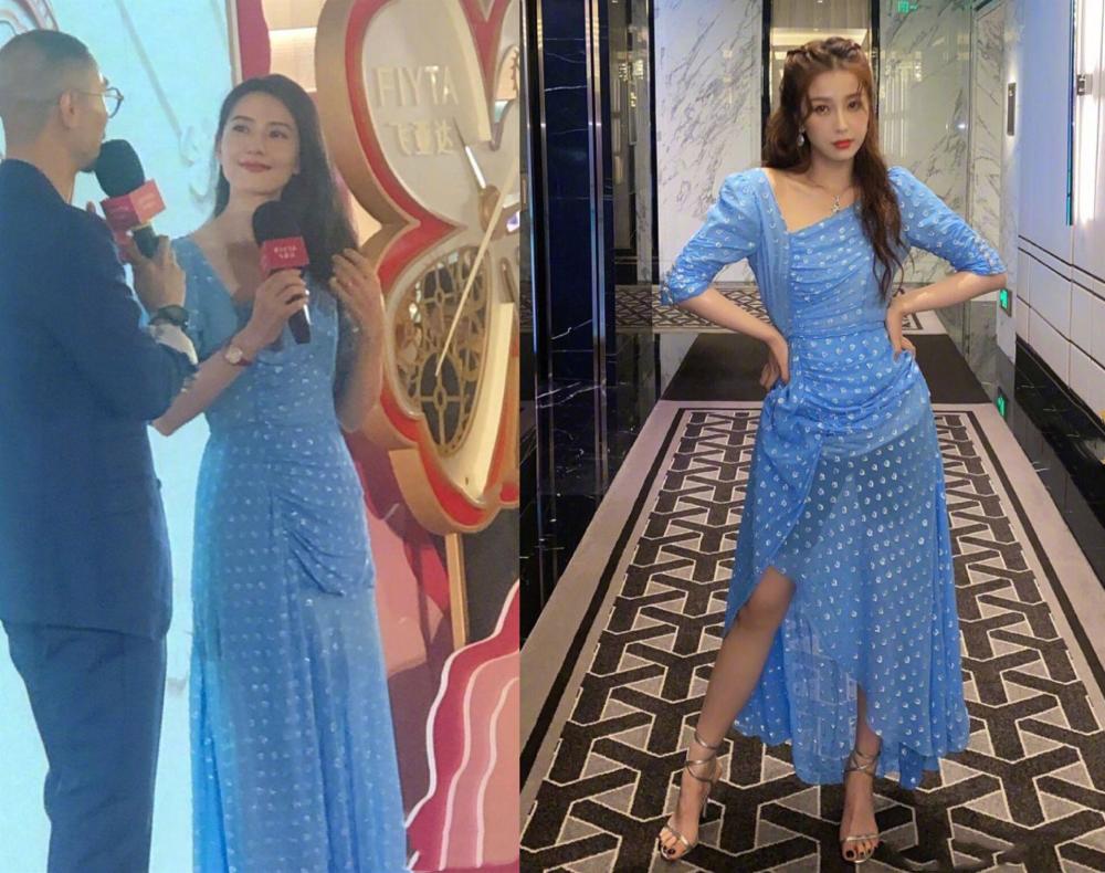 高圆圆|25岁虞书欣撞衫41岁高圆圆，活泼可爱与温婉高雅风格差太大