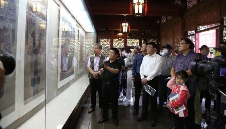 山东省中国画学会|【展讯】济南名士多——李玉旺创作研究展昨日趵突泉万竹园开幕