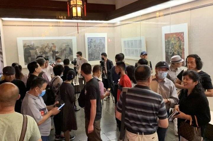 山东省中国画学会|【展讯】济南名士多——李玉旺创作研究展昨日趵突泉万竹园开幕