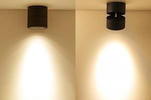 不同光束角的明装射灯